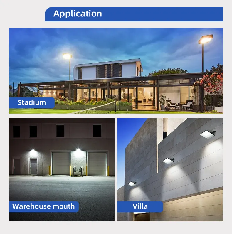 Aluminum LED Floodlight 200-600W 100-277V