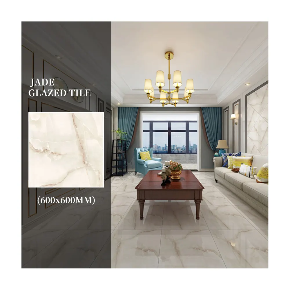 Stone-Look Porcelain Floor Tile 600x600mm