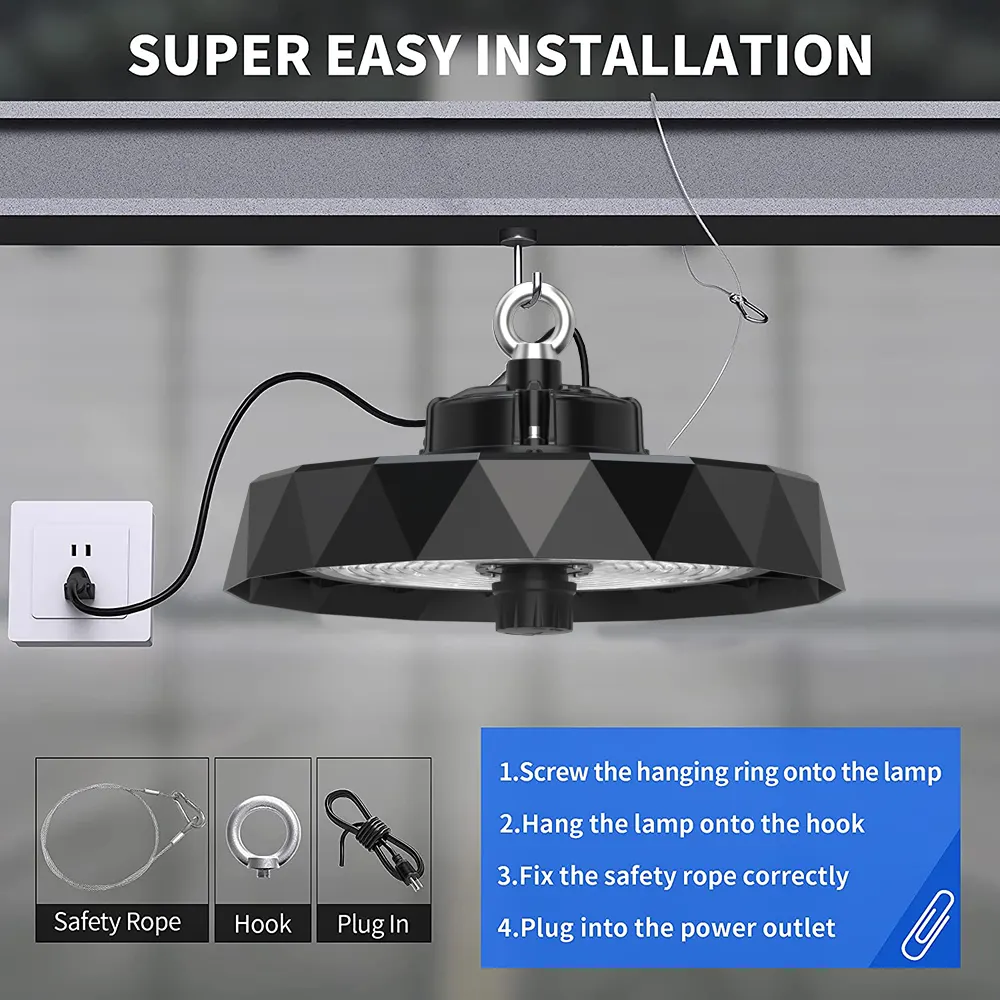 Aluminum UFO LED High Bay Light 100-240W