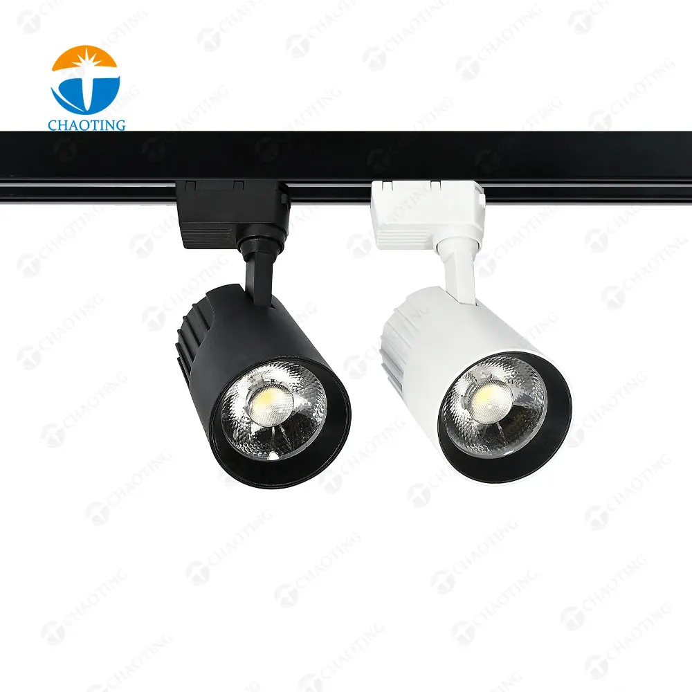 Adjustable Aluminum COB LED Track Spotlight 24-40W 3000K/4000K/6000K product sample