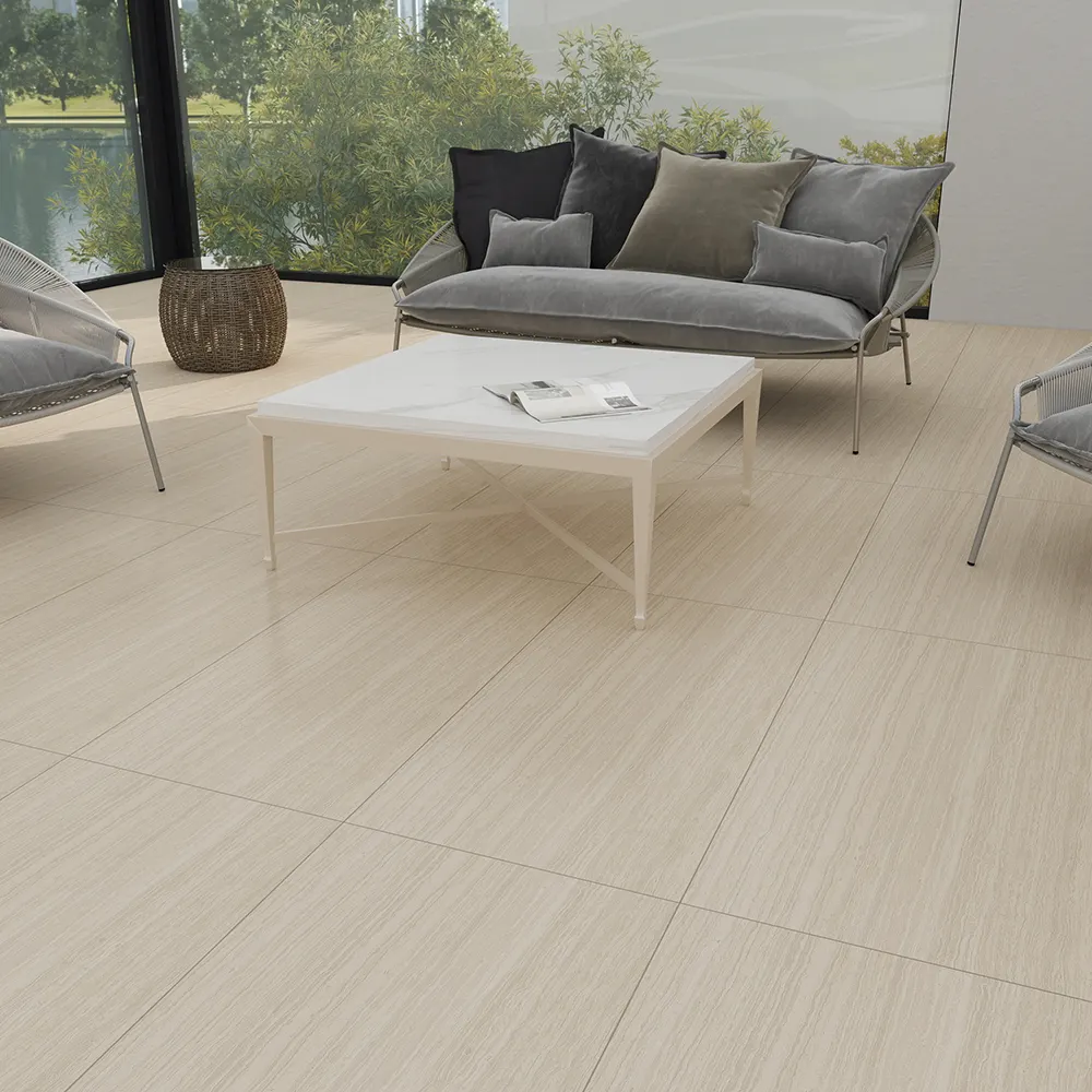Non-Slip Stone-Look Matte Porcelain Floor Tile 600x1200mm