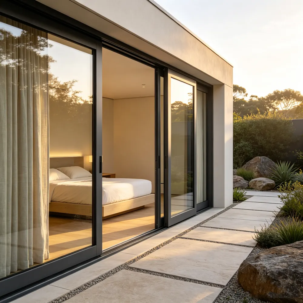 Thermal-Break Aluminum Sliding Window 5+12A+5mm