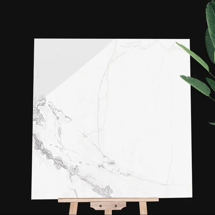 Stone-Look Polished Porcelain Floor Tile 600x600mm