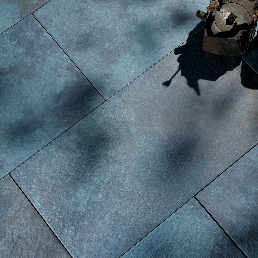 Non-Slip Stone-Look Matte Porcelain Swimming Pool Tile 300x600mm product sample