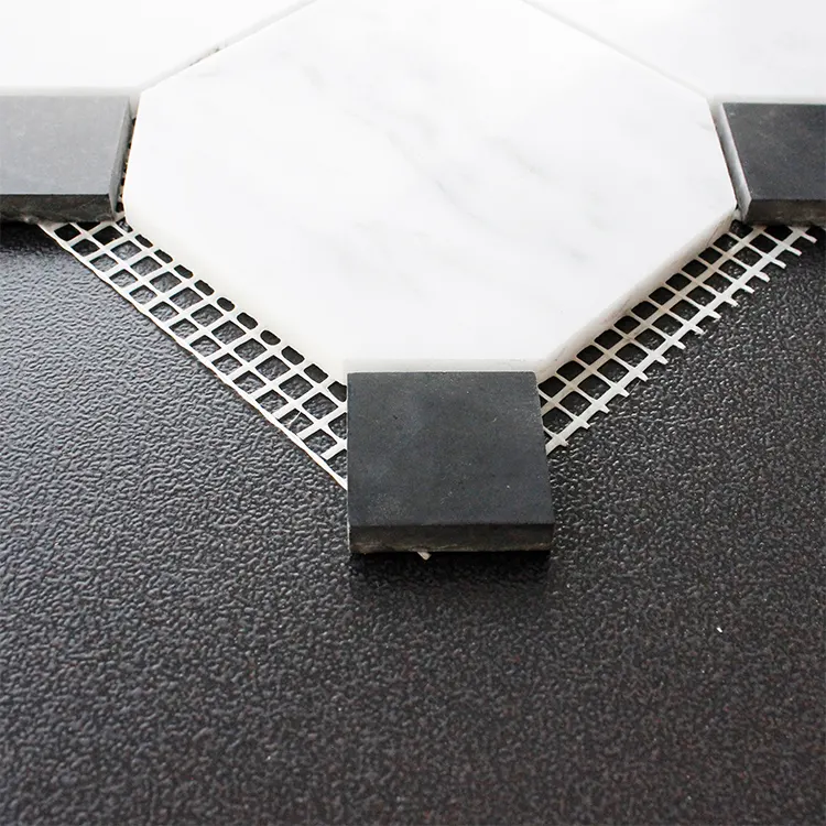 White Polished Marble Mosaic Tile 298x305mm