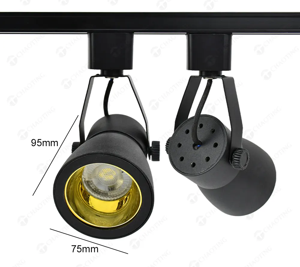 Adjustable Recessed Aluminum Track Spotlight Housing MR16/GU10