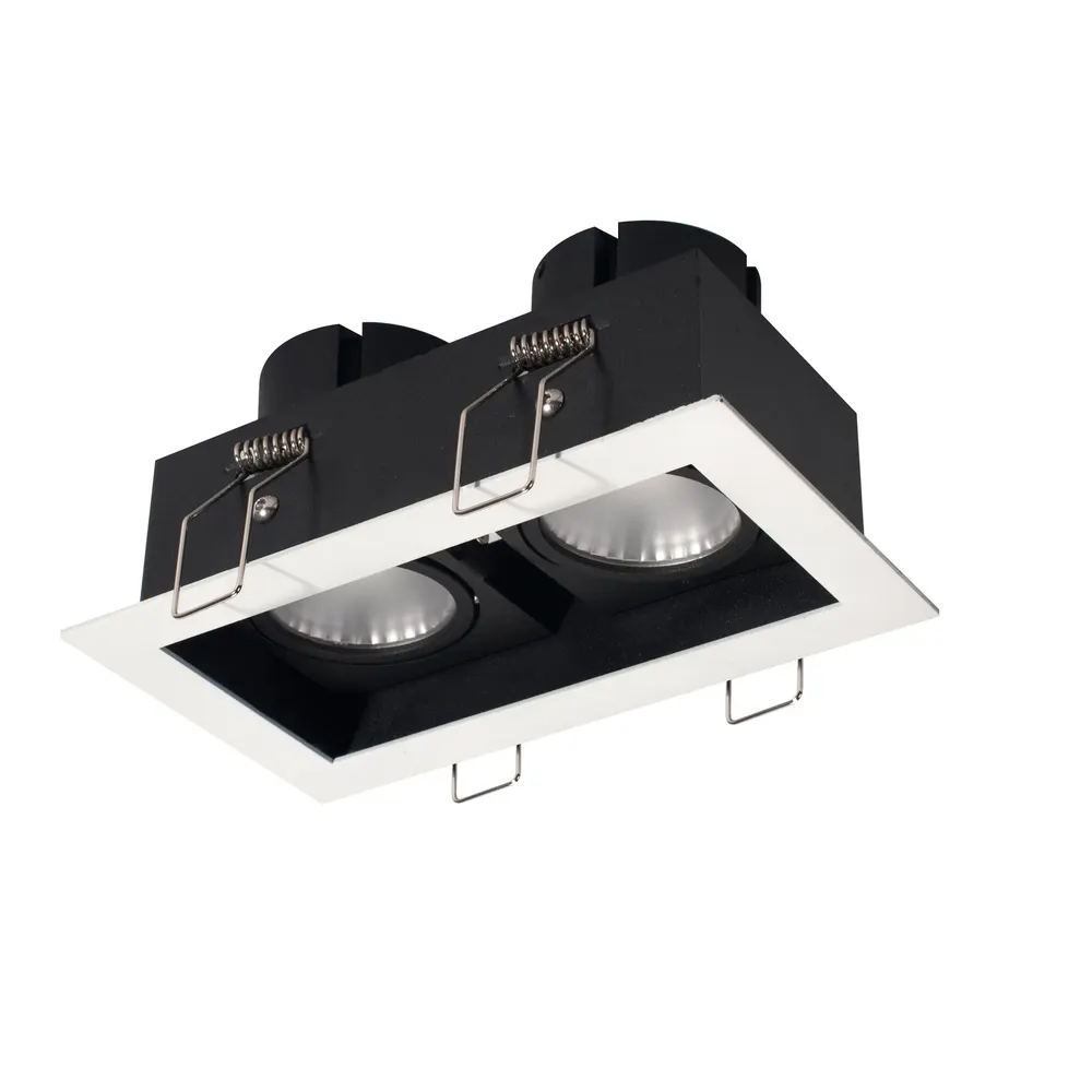 Anti-Glare Adjustable Recessed Square LED Grille Spotlight 9-30W