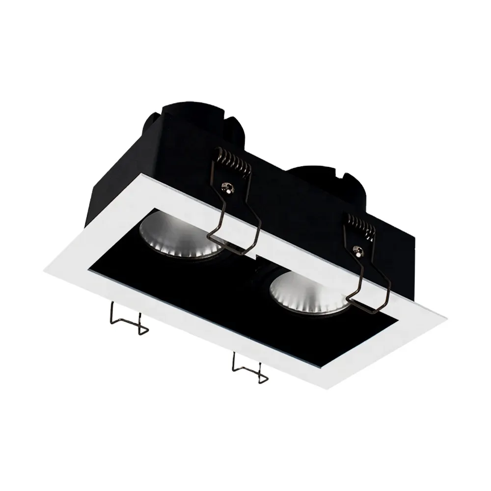 Adjustable Square Aluminum LED Grille Spotlight 20/40W 2