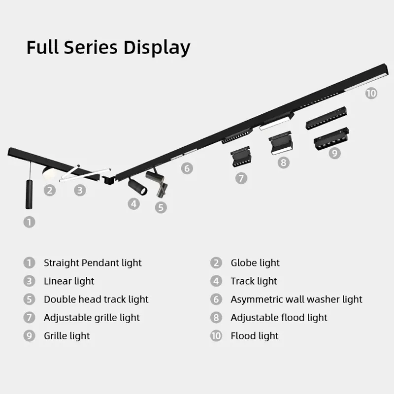 Slim Dimmable Aluminum Linear LED Pendant Light