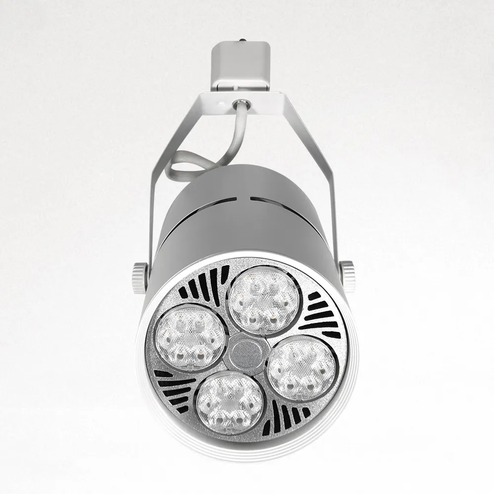 Aluminum PAR30 Track Light Housing E27 for 2/3/4-Wire Track