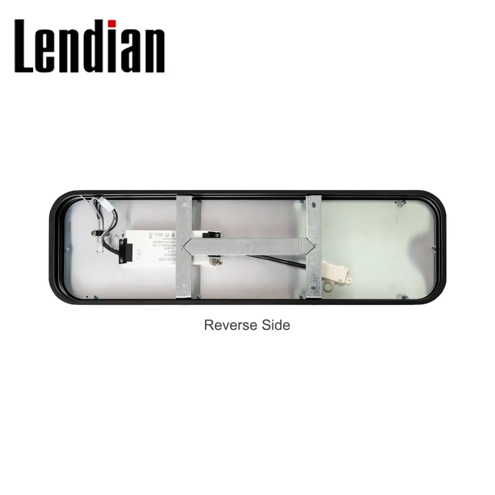 Recessed Rectangular Aluminum LED Panel Light Black/White 25/45W 220V