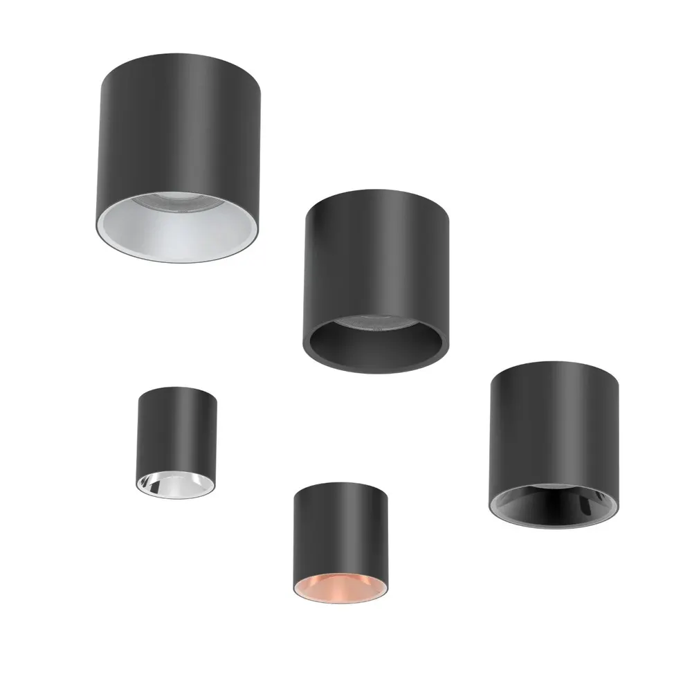 Anti-Glare Surface-Mounted Aluminum COB LED Downlight 15-60W 220V IP65