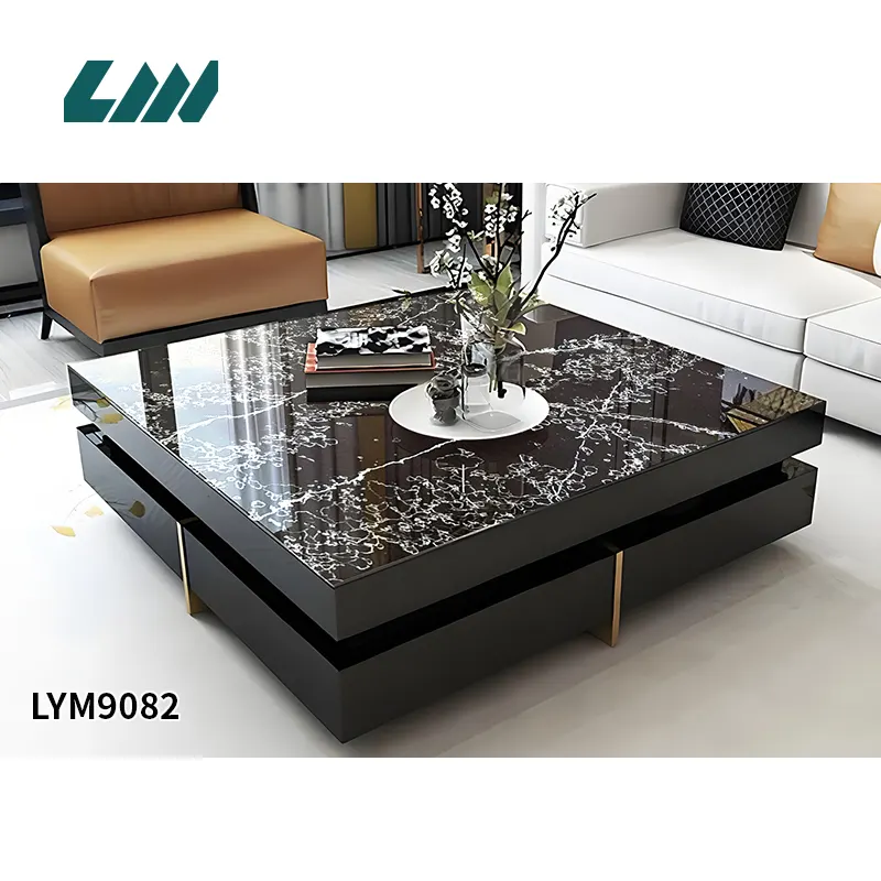 Black Engineered Quartz Slab 3200x1600mm