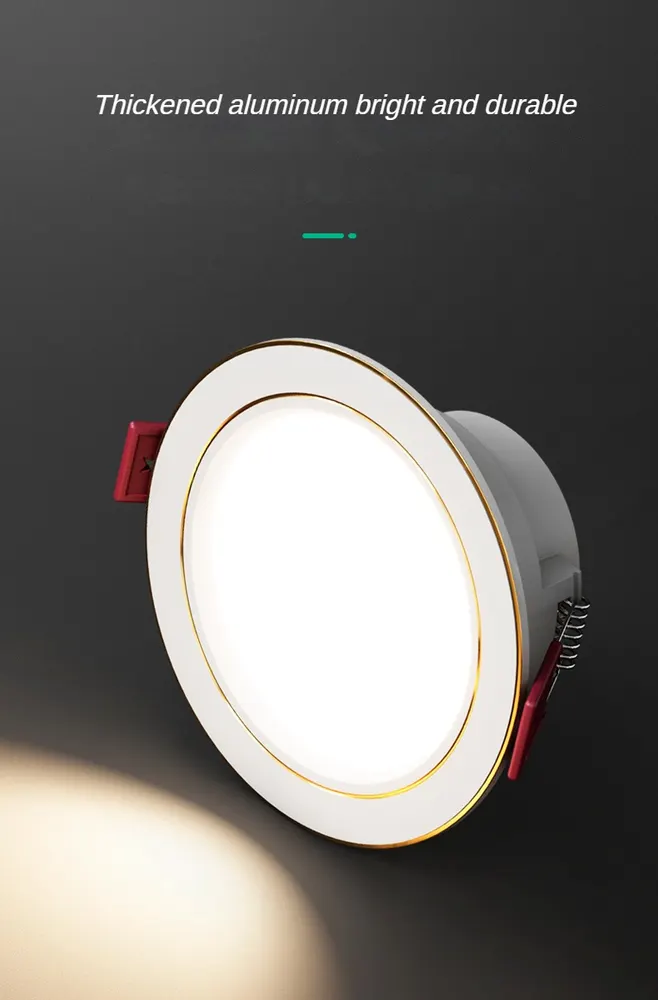 Dimmable Recessed Aluminum LED Downlight 6/7W 3CCT Selectable