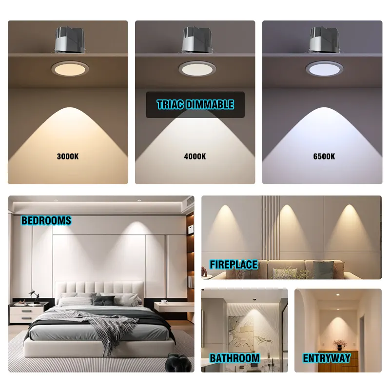 Anti-Glare Adjustable Smart Dimmable COB LED Downlight