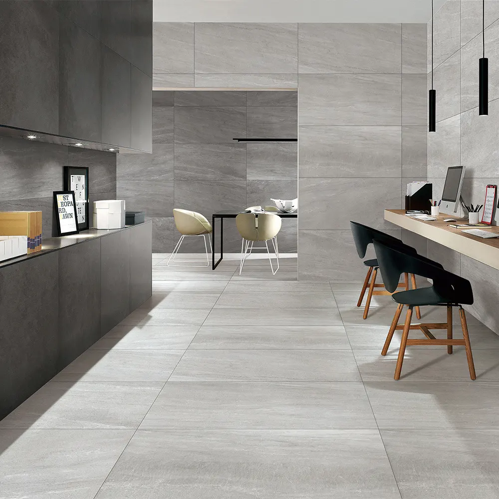 Non-Slip Stone-Look Porcelain Exterior Wall Tile 600x1200x18mm
