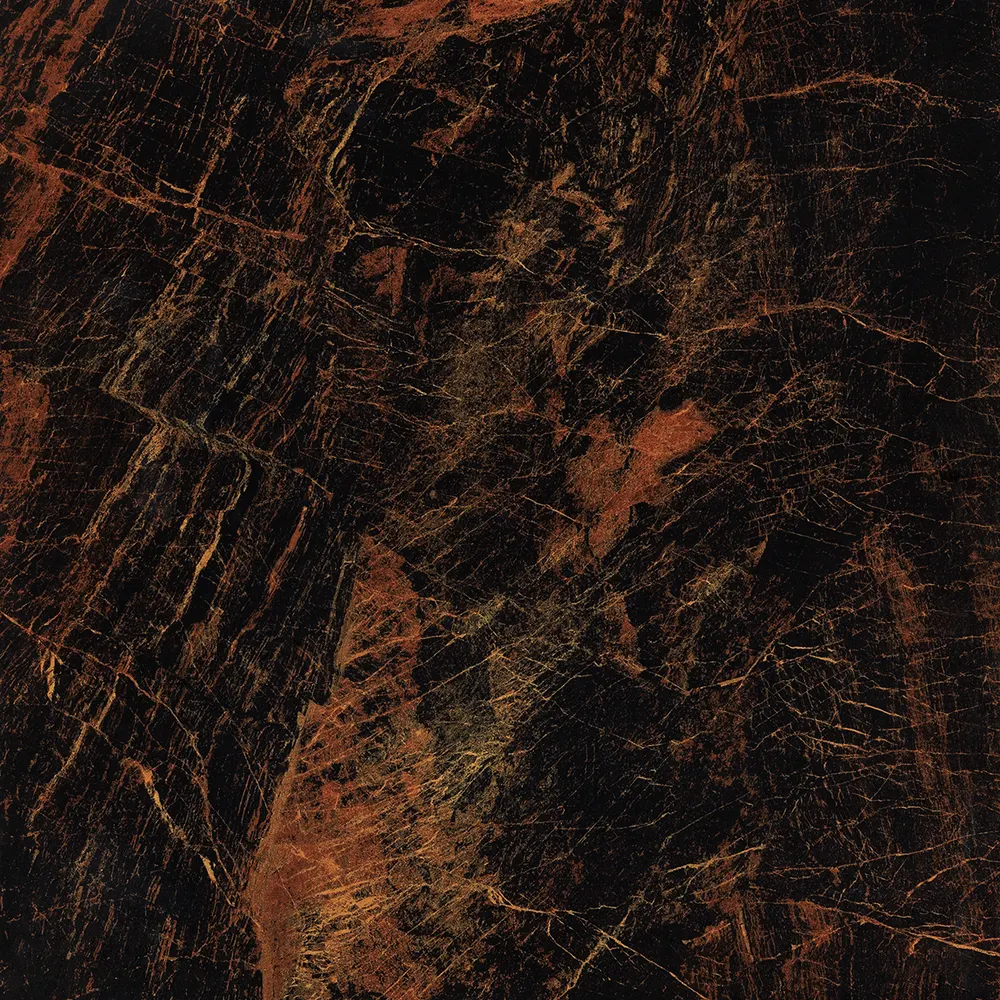 Marble-Look Brown Porcelain Wall And Floor Tile 100x100mm