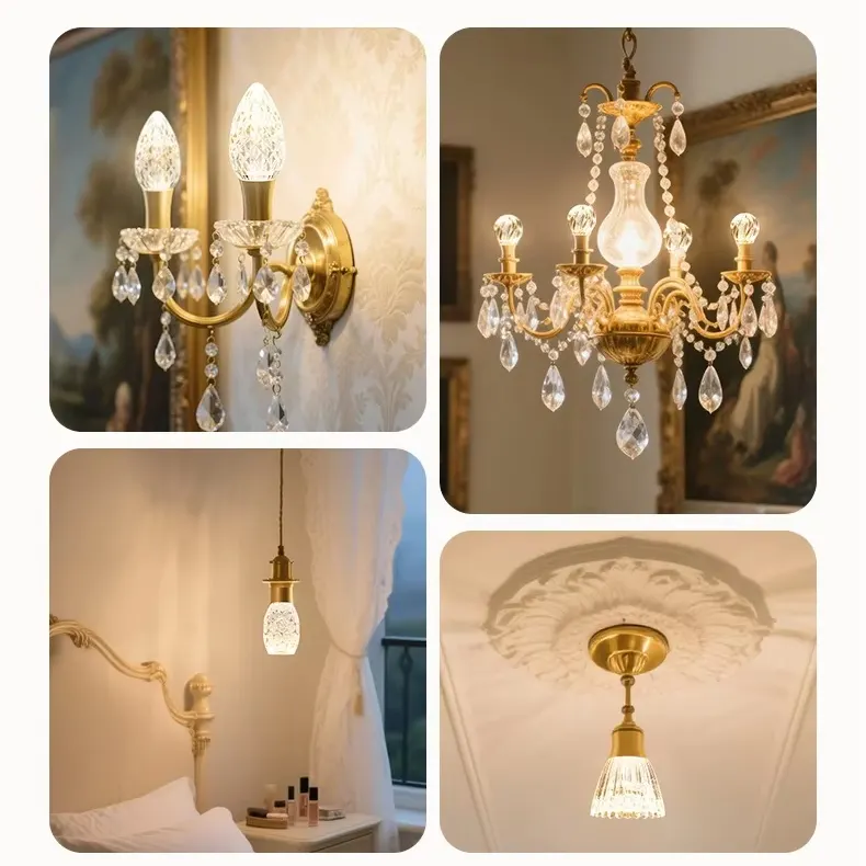 Aluminum Acrylic LED Bulb 5W E27/E14 3CCT Selectable
