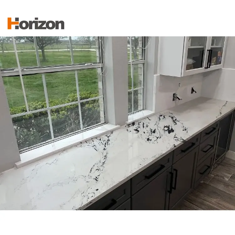 White Engineered Quartz Slab 3200x1600mm
