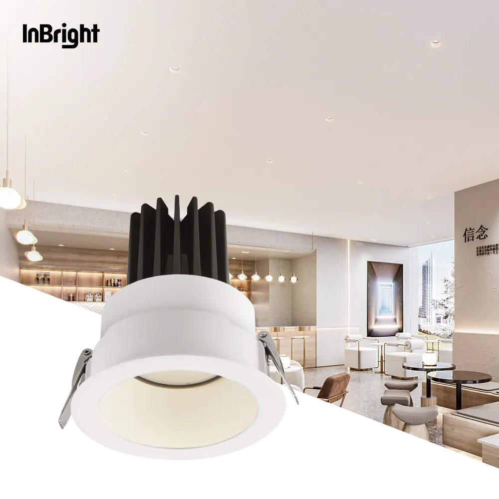 Trimless Recessed Aluminum LED Downlight 15W IP65 product sample