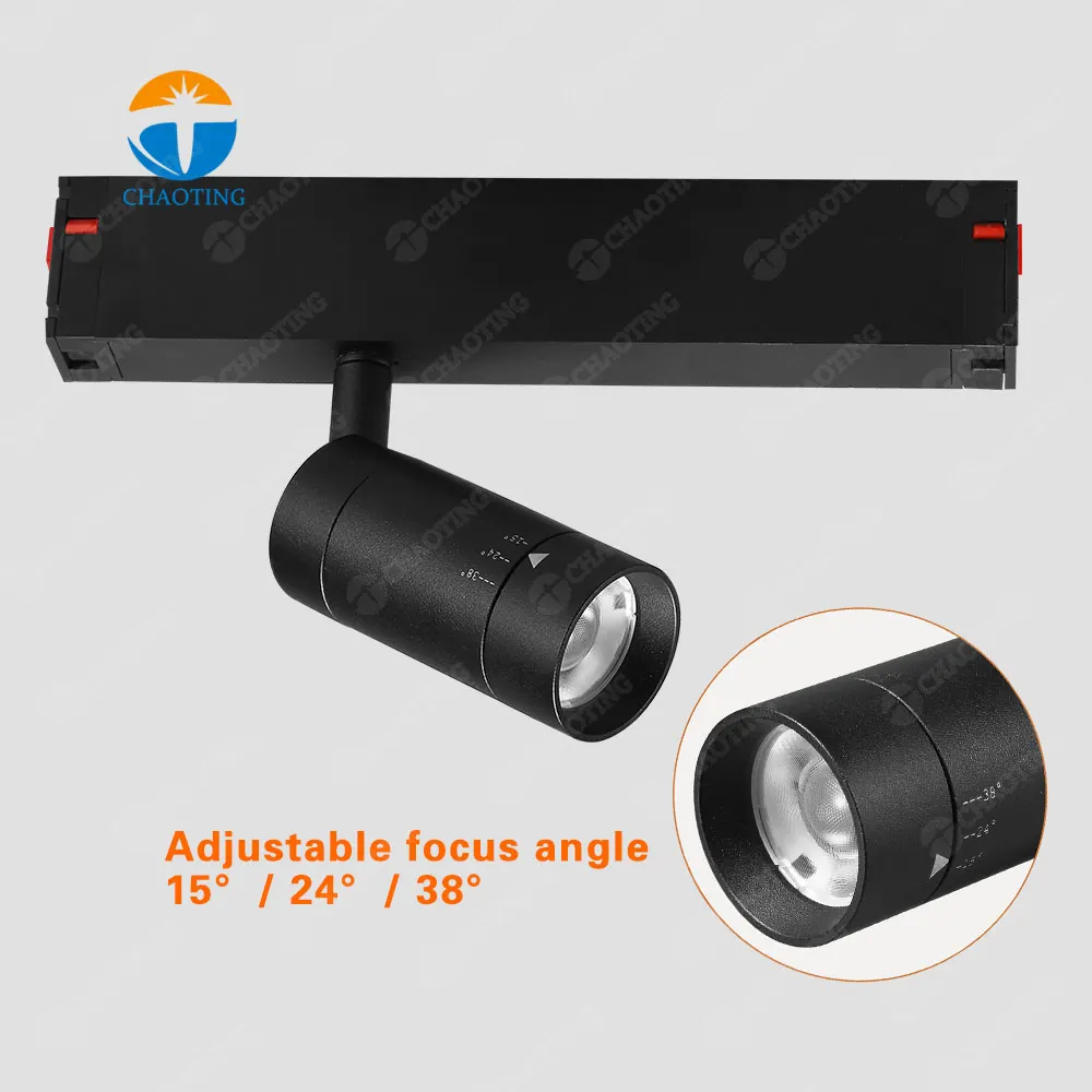 Dimmable Recessed Aluminum Magnetic LED Track Spotlight 7W