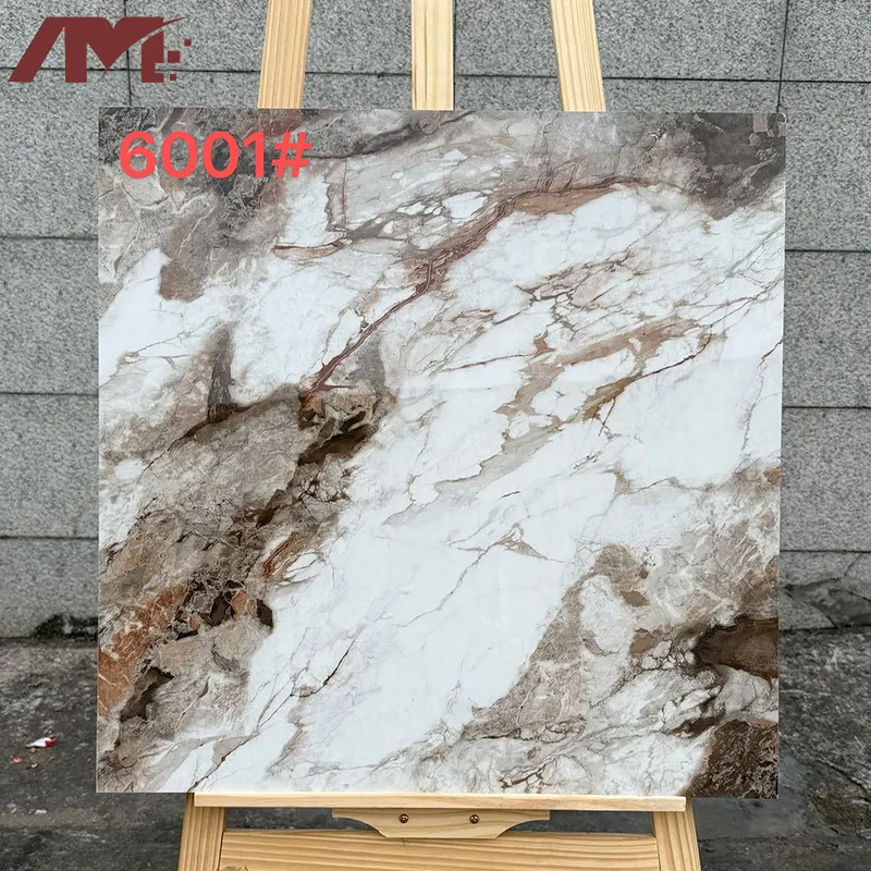 Wood-Look Glazed Porcelain Floor Tile 600x600mm