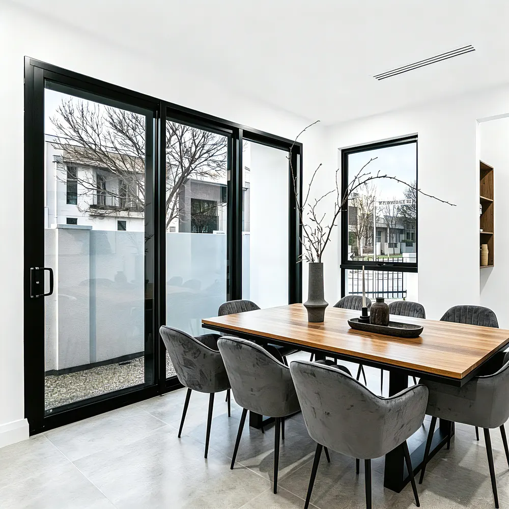 Aluminum Sliding Window 5+12A+5mm With Double Tempered Glazing