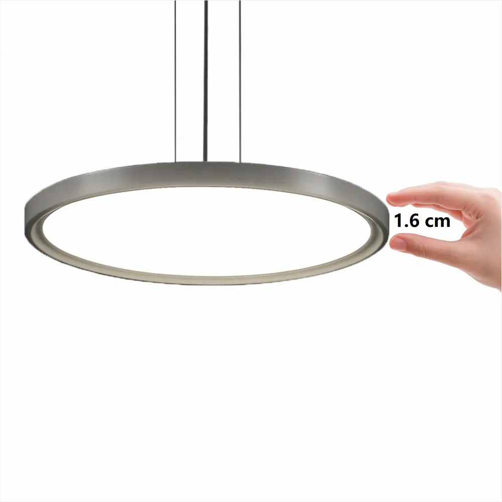 Smart Round Aluminum LED Panel Light 600x600 White 40W