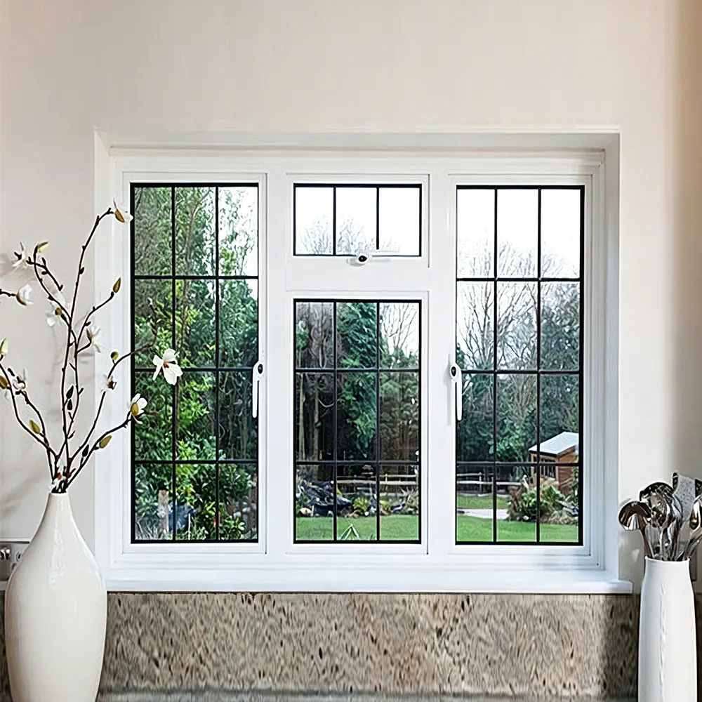 Aluminum Casement Window 5+12A+5mm with Double Tempered Glazing