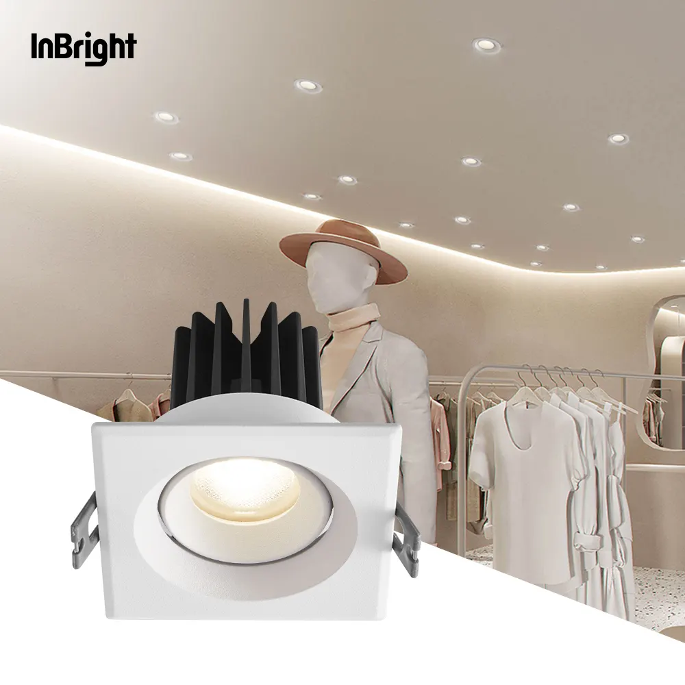 Adjustable Recessed Aluminum COB LED Downlight 8-25W