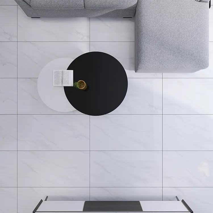 Carrara White Polished Porcelain Wall And Floor Tile 600x1200mm