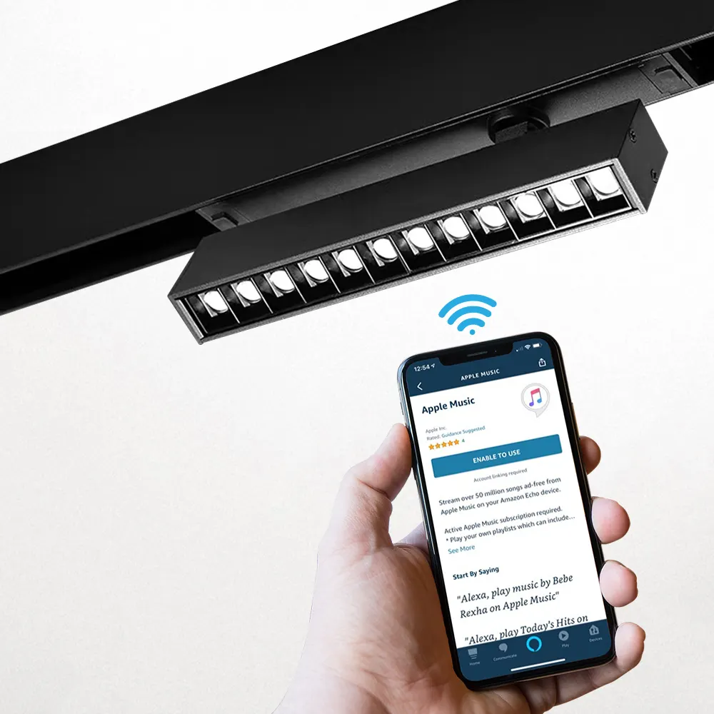 Surface-Mounted Aluminum Magnetic LED Track Spotlight 7-27W