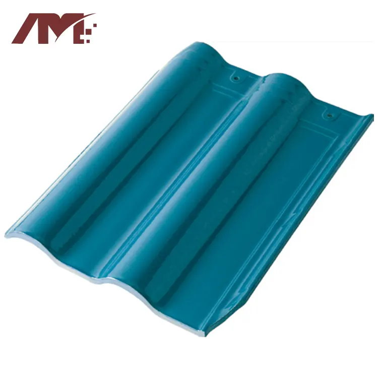 Green Glazed Clay Roof Tile For Exterior Roofing