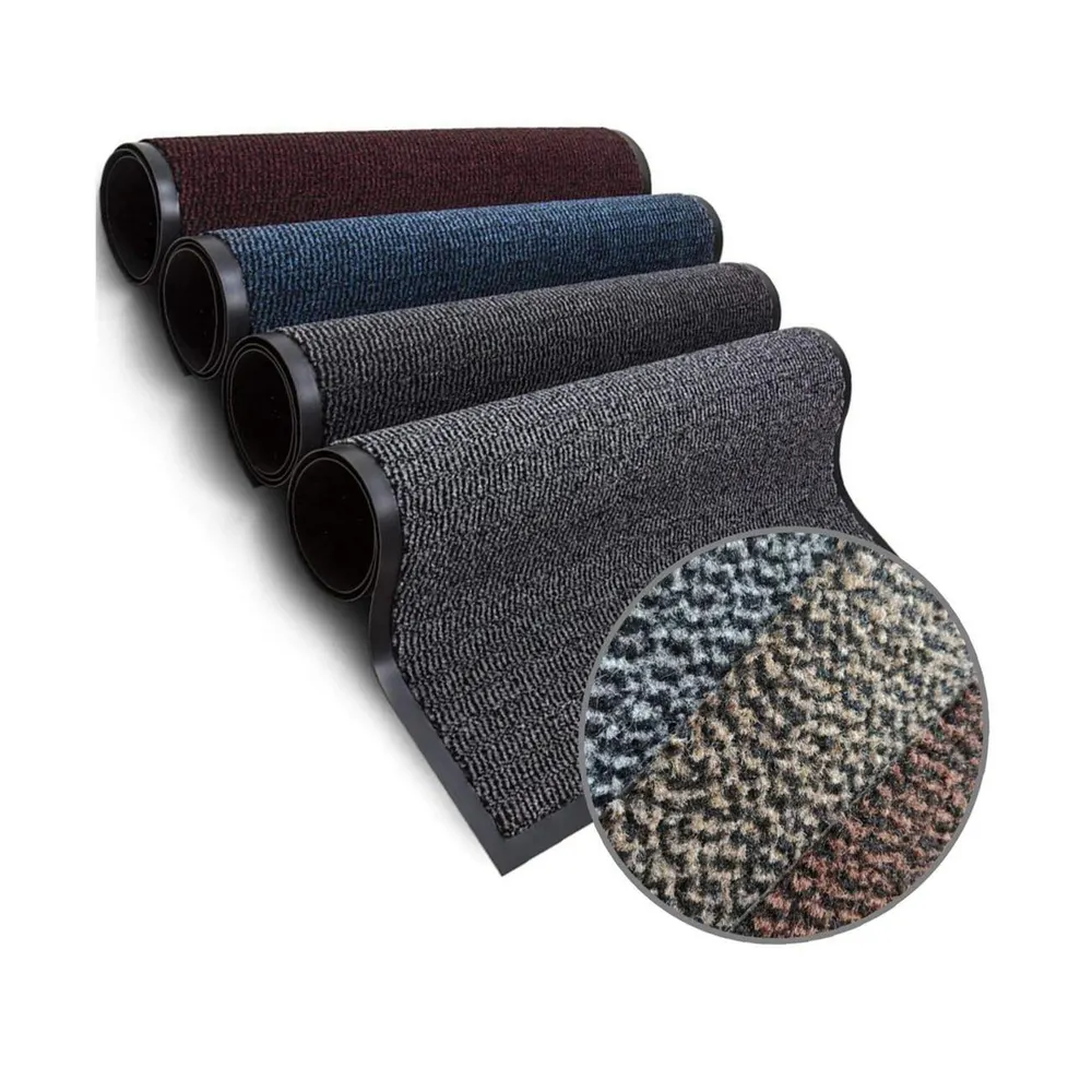 Cut-Pile Rubber Entrance Door Mat With PVC Backing