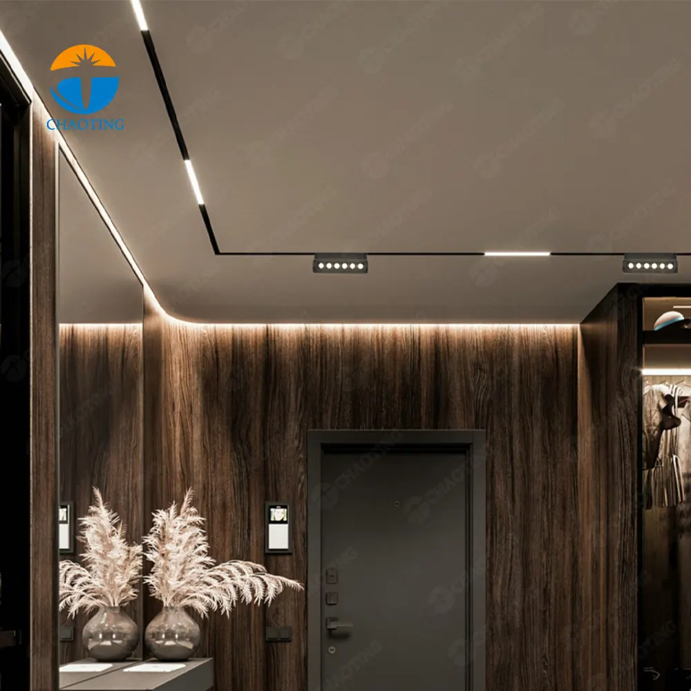 Recessed Aluminum Magnetic Linear LED Track Light 6-40W 48V product sample