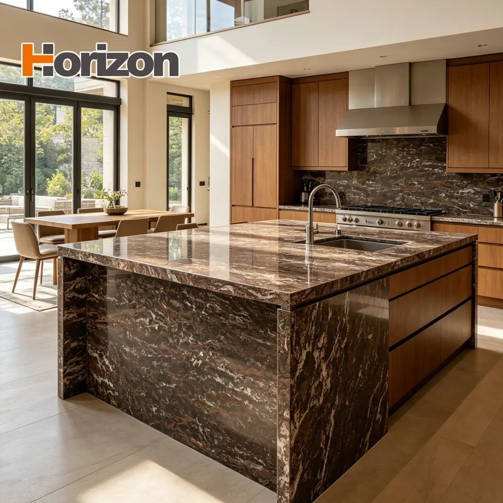 Carrara Polished Engineered Quartz Slab 3200x1600mm product sample