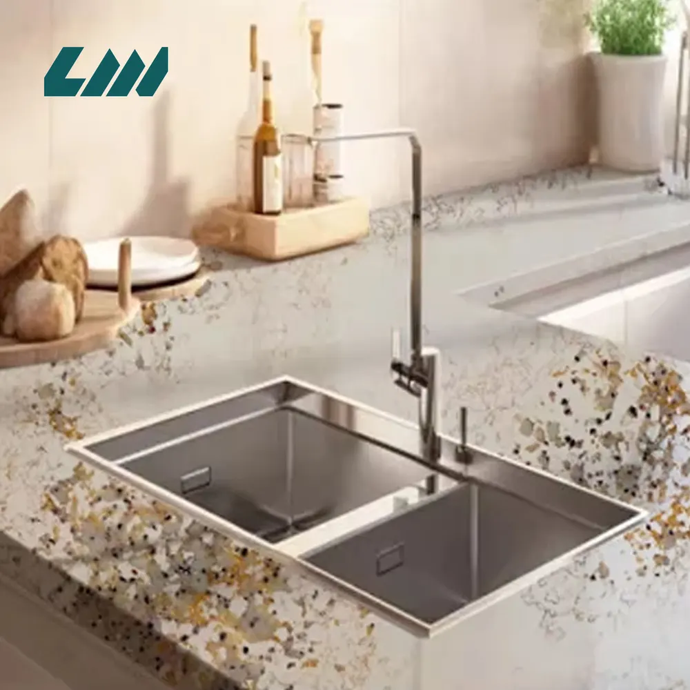 Jade-Look Polished Engineered Quartz Slab 3200x1600mm
