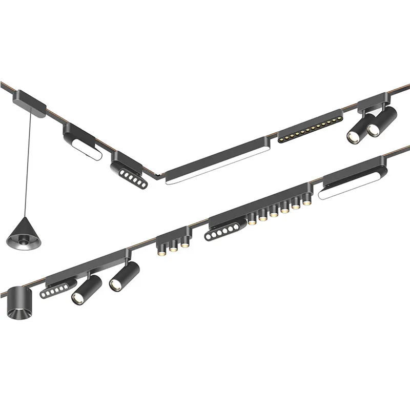 Smart Recessed/Surface-Mounted Aluminum Magnetic LED Track Spotlight product sample