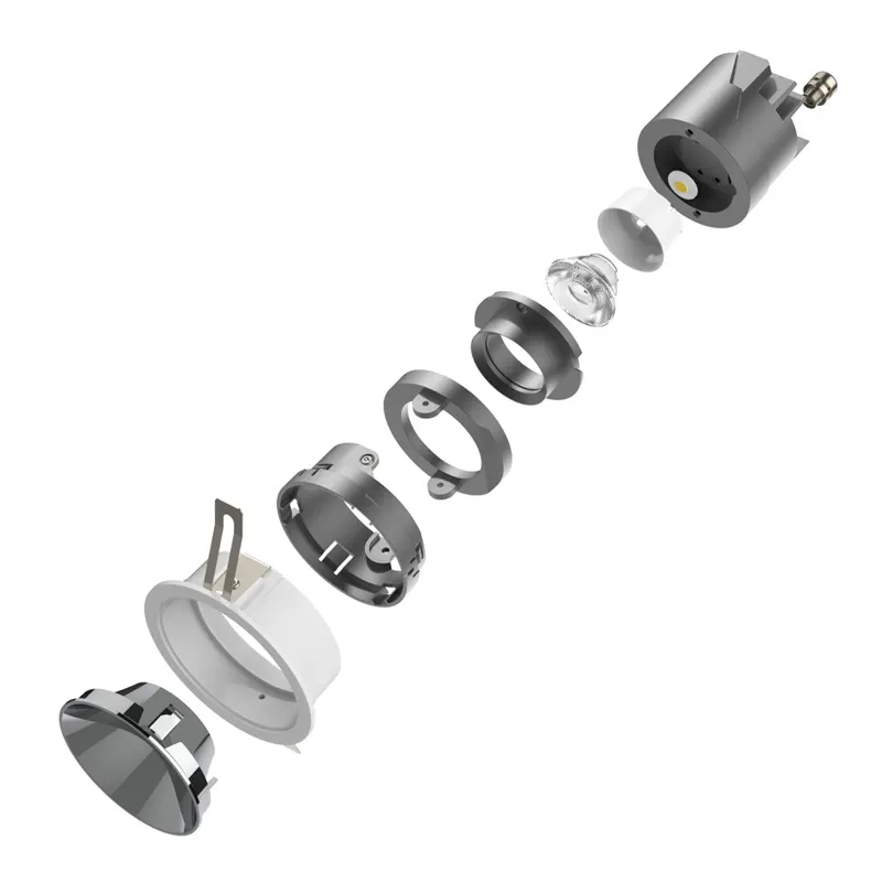 Trimless Recessed/Surface-Mounted Aluminum COB LED Downlight 12-24W IP20