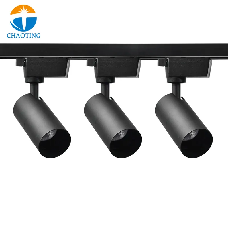 Surface-Mounted Aluminum COB LED Track Spotlight 12-40W