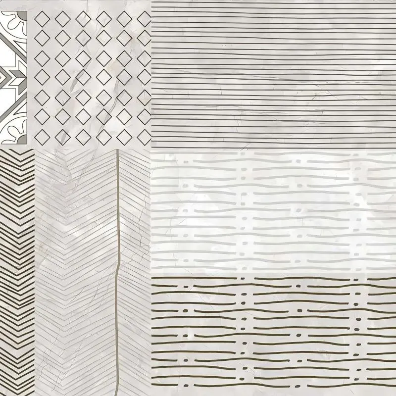 Marble-Look Polished Ceramic Floor Tile 600x600mm