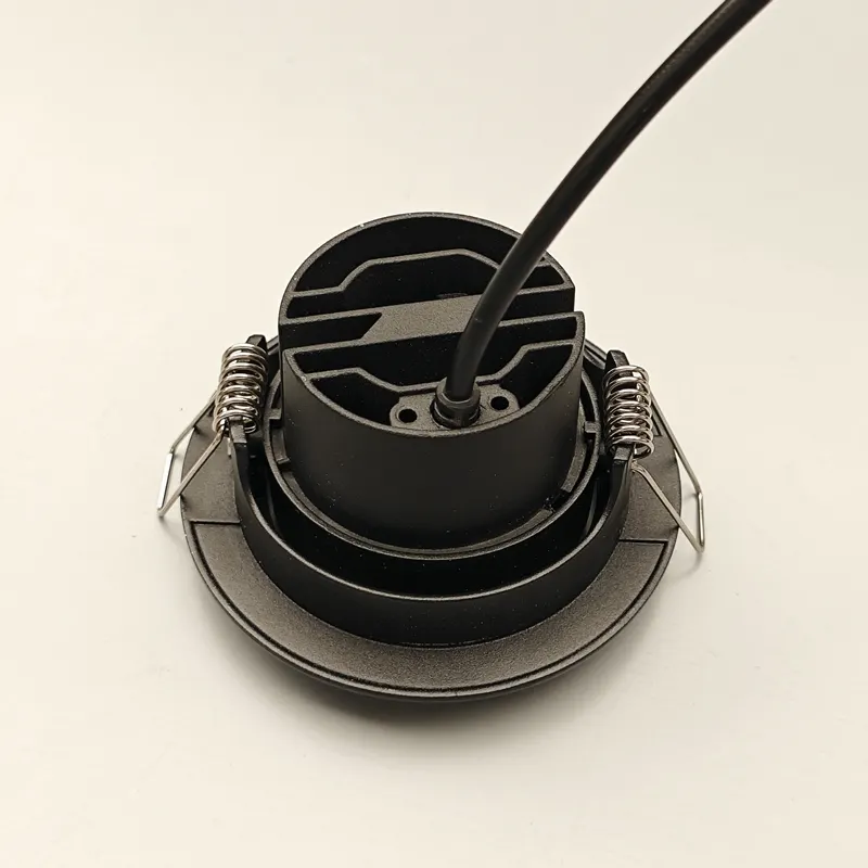 Adjustable Recessed Aluminum LED Downlight Black 5-18W 3CCT Selectable