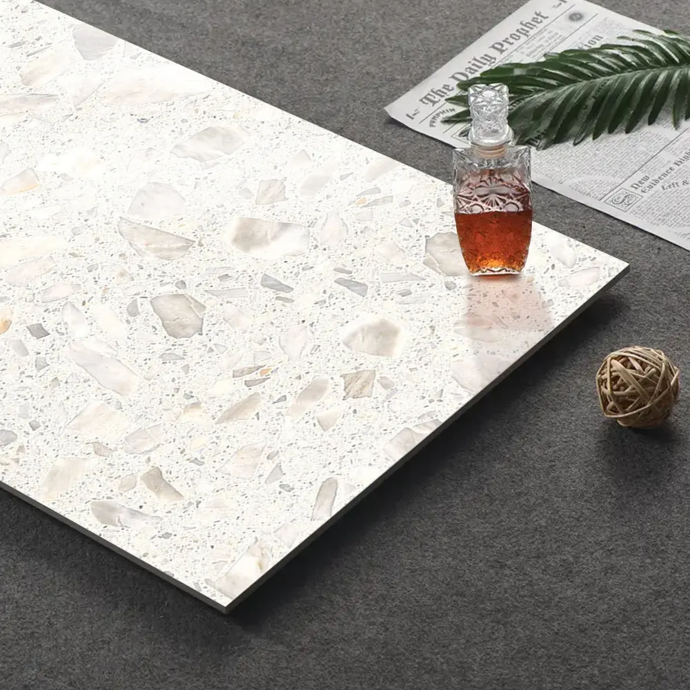 Non-Slip Terrazzo-Look Porcelain Floor Tile 600x1200mm