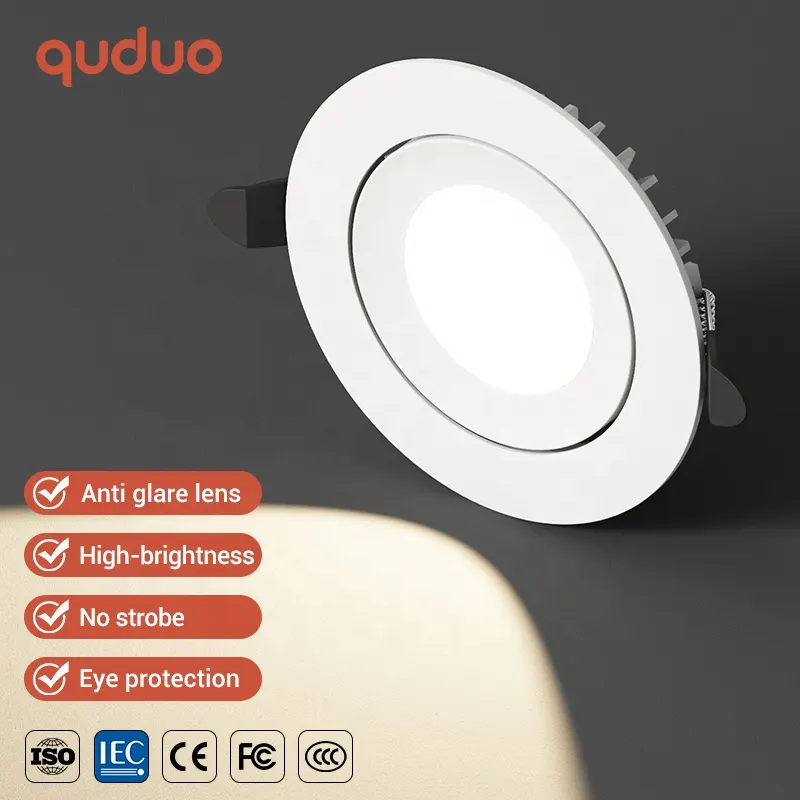 Adjustable Slim Recessed COB LED Downlight 7-18W product sample