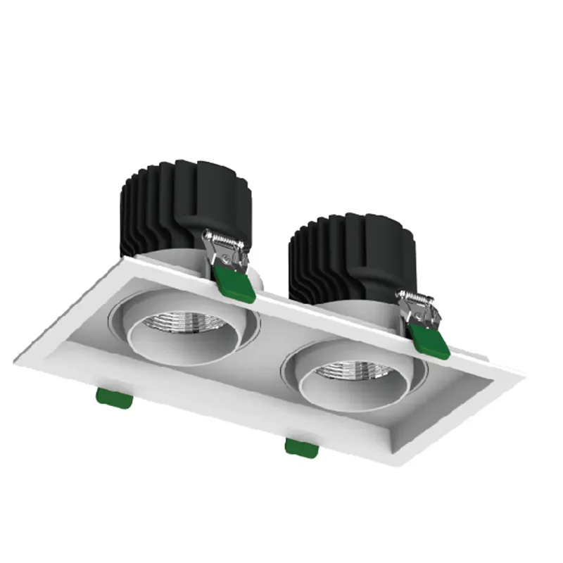 Adjustable Recessed Aluminum LED Grille Spotlight 24-32W