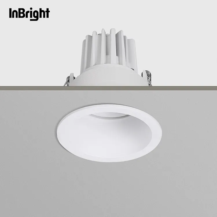 Anti-Glare Adjustable Dimmable Recessed COB LED Downlight 8W IP65