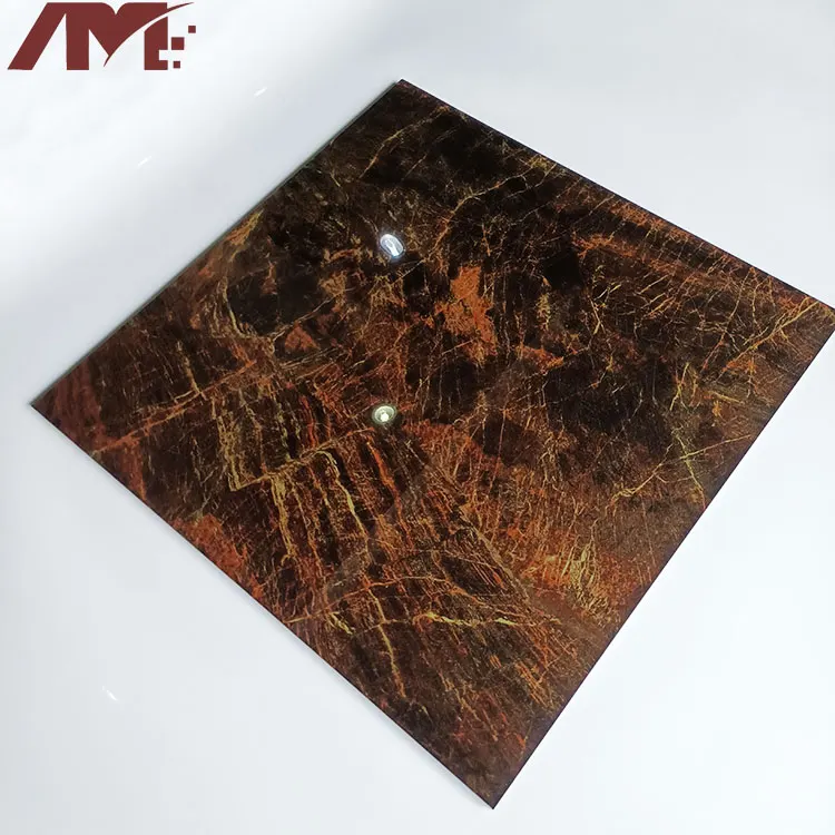 Marble-Look Polished Porcelain Floor Tile 600x600mm