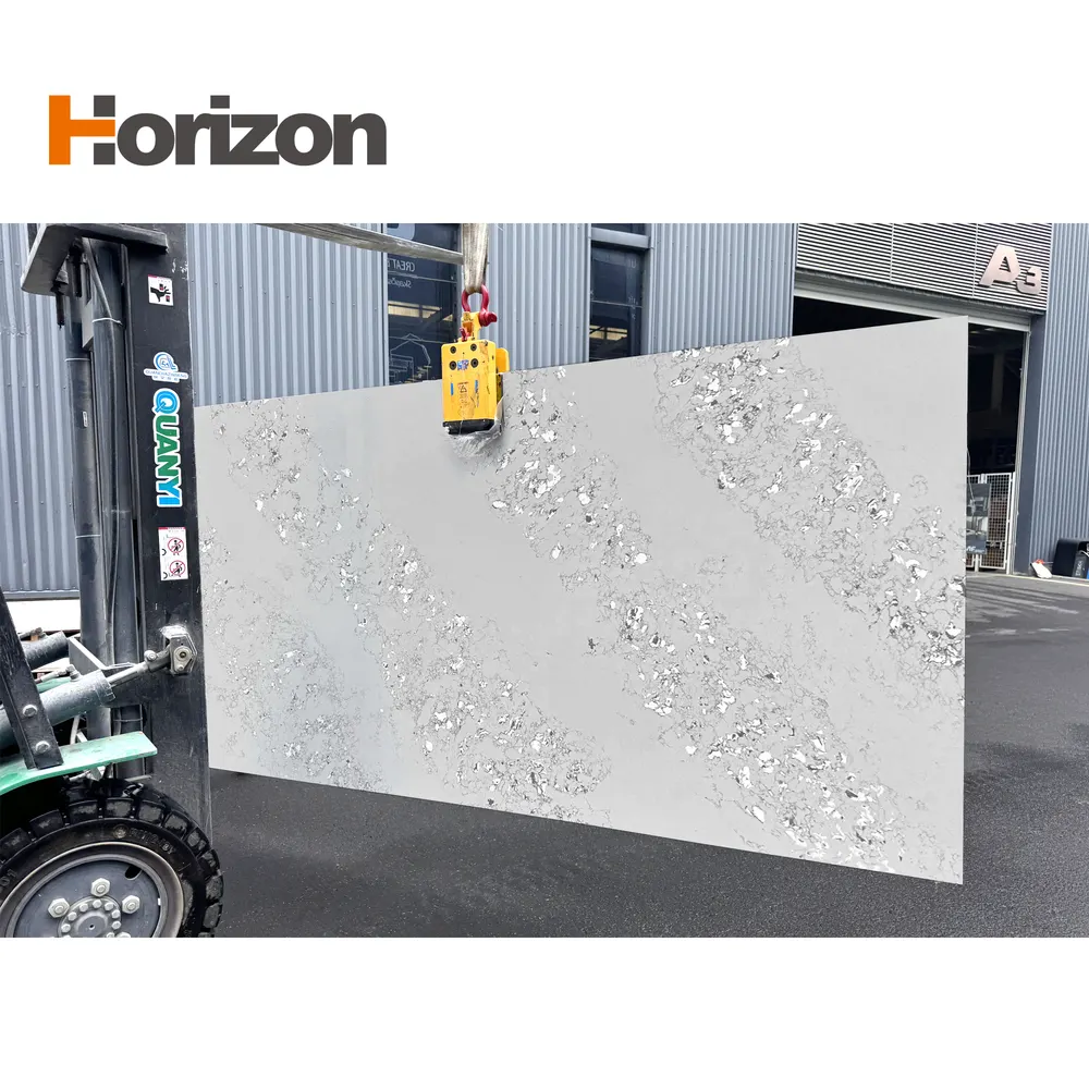 Blue Engineered Quartz Slab