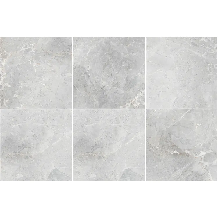 Marble-Look Glazed Polished Porcelain Tile 600x600mm