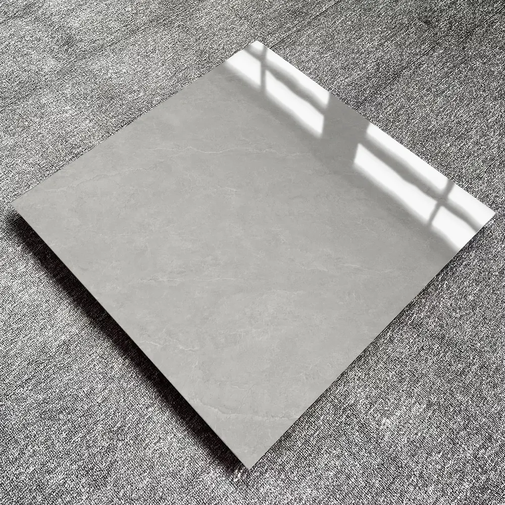 Marble-Look Gray Polished Porcelain Wall And Floor Tile 800x800mm
